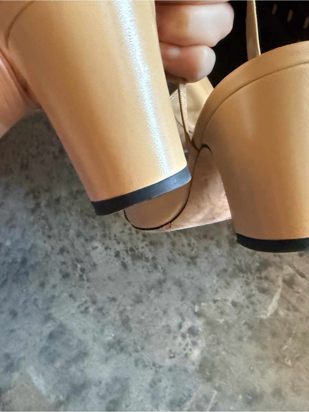 CHANEL Classic Beige and Black Two-Tone Slingback Mules w/ Box - Picture 7 of 9